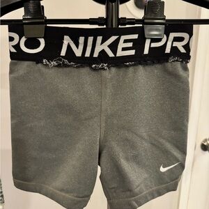 Nike Pro Kids Grey Shorts